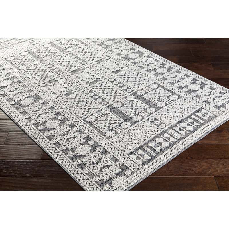 Baconton Southwestern Indoor / Outdoor Rug, Rectangle 2' x 3'