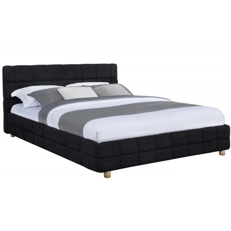 Modern Bedroom Platform Bed Frame, Black