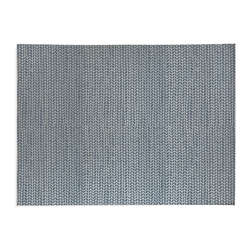 Paillasson Chevron, Blue, L 60 po x L 84 po