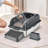 6 in Deep Cat Litter Box Odour-Free Litter Box with Filtering Foot Board-105368526