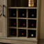 Armoire à vin, armoire à vin avec 2 grands espaces de rangement, support à vin pour 9 bouteilles, tablettes réglables, espresso-612786820