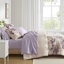 Édredon grand lit et drap floral, dans un sac de couleur taupe, 2 taies décoratives, 1 drap plat, taies d'oreiller ajustées, rembourrage, draps à imprimé aquarelle, édredon inclus, lavable à la machine