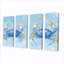 «Blue Yellow Coastal Crab Bataille», ensemble de reproductions d'art mural animaux-1587324108