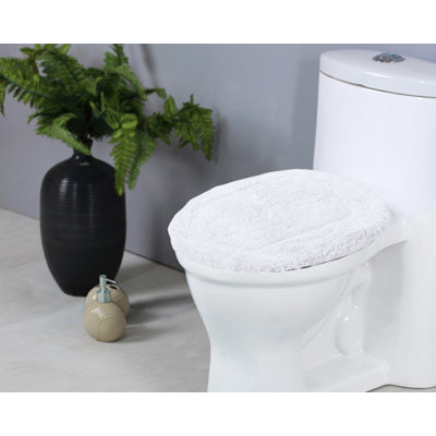 Couvercle de toilette 100% coton, doux et lavable à la machine 18 po x 18 po