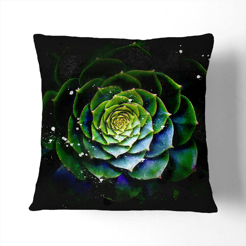 Square Throw Cushion, 40cm H x 40cm W x 15cm D, White