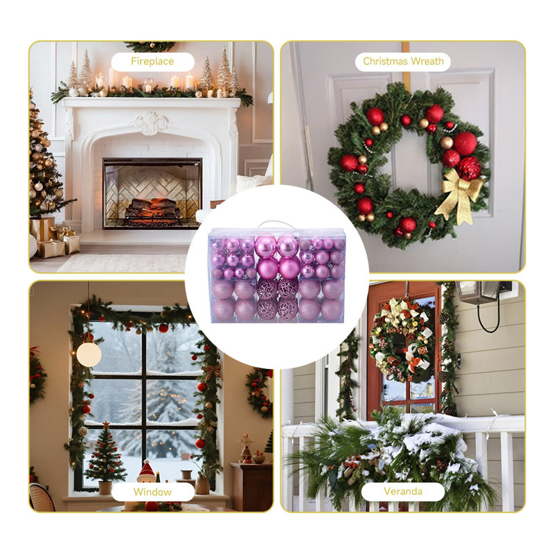 24cm Other Bauble, Pink