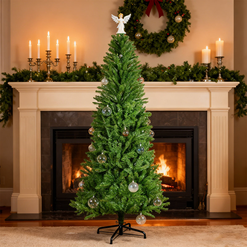 Arbre de Noël 5 pi avec arbre 556 pointes et forme classique, H 5 pi