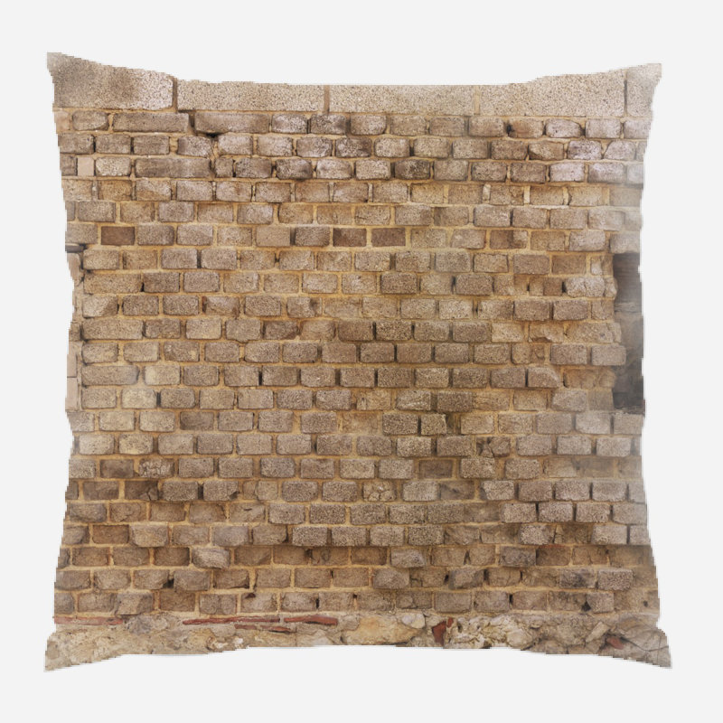 Housse et insert de coussin extérieur carré Zeller Sand, Intérieur, Microsuède