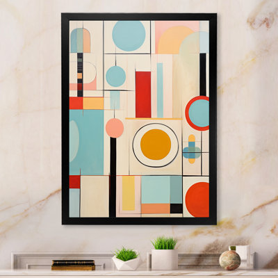 Colourful Mid Century Mod Geometrics II - Abstract Wall Decor
