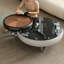 Table basse en marbre clair