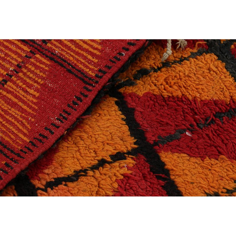 Hand Knotted Wool Geometric Area Rug