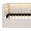 Lit plateforme tapissier avec ports USB et ceinture à DEL, avec lit gigogne-782421219