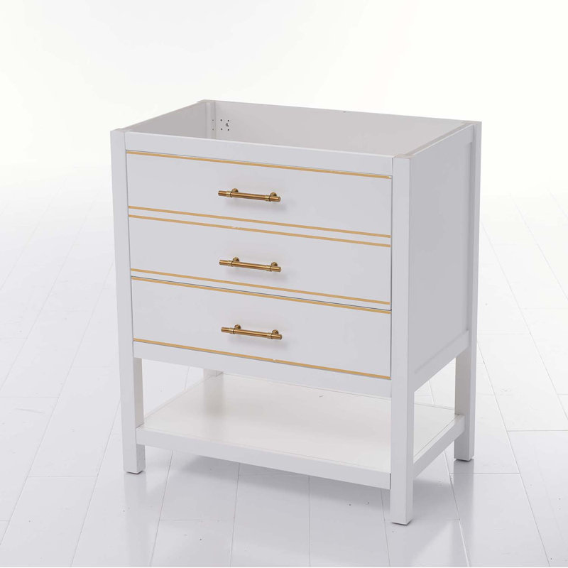 29.13'' Single Bathroom Vanity Base Only, White