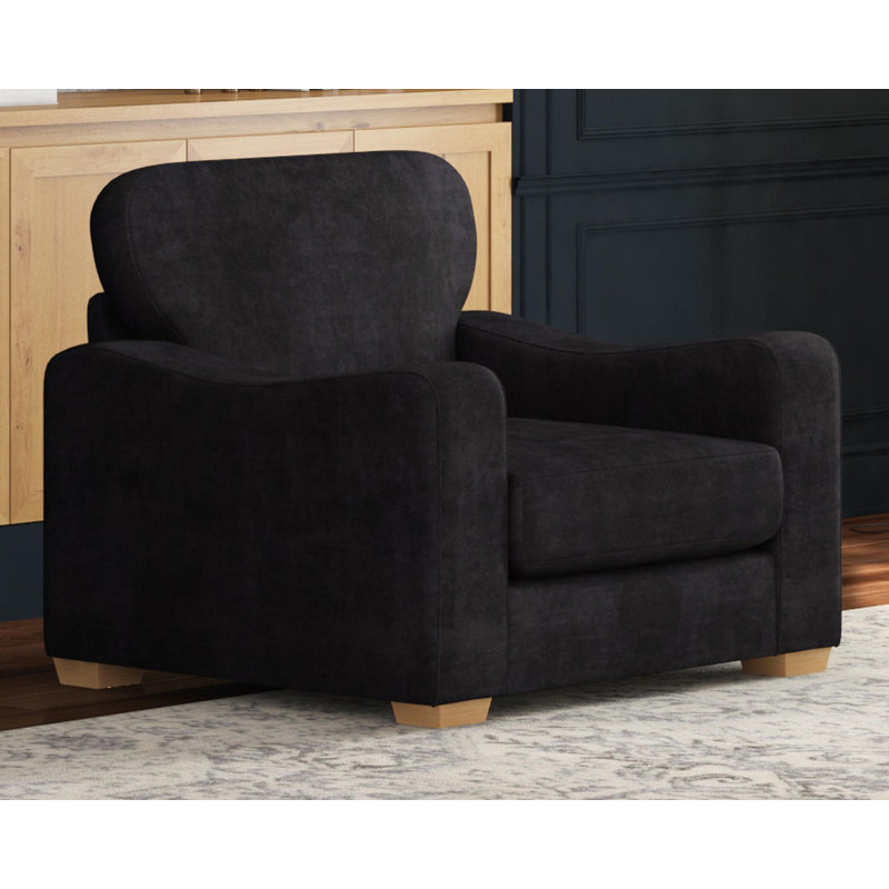 Upholstered Armchair, Charcoal
