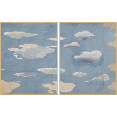 Clouds I & II (Var. 3) Print by Paule Marrot
