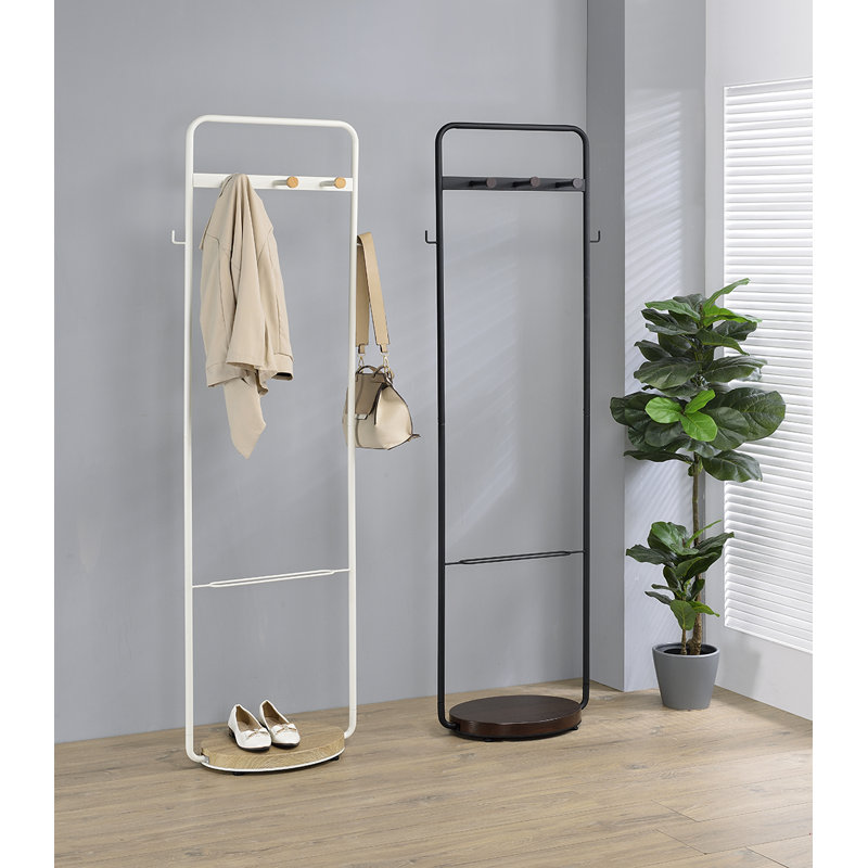 Khani Metal Freestanding 5 - Hook Coat Rack, Black