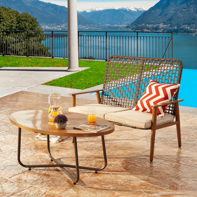 Harva 2 - Person Patio Conversation Sets with Cushions