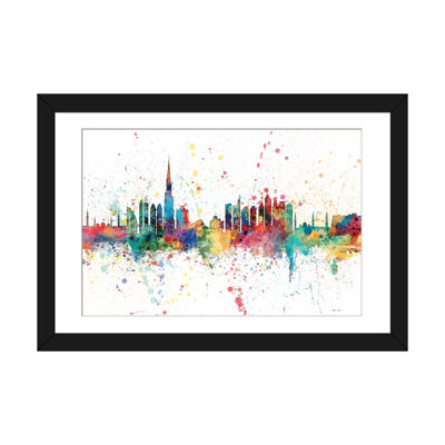 Série d’horizons en arc-en-ciel : dubaï, émirats arabes unis, reproduction d’art sur toile tendue