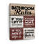Toilette Commandements, impression sur toile-92279733