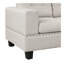 Canapé modulaire de 105 po avec repose-pieds avec rangement, canapé en L avec 2 coussins et porte-gobelet, canapé modulaire avec méridienne réversible pour le salon, gris clair