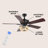 Bristal 52'' Ceiling Fan with Light Kit-717854251
