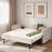 Upholstered Daybed With Trundle, Usb Port And Side Pockets-1062201177