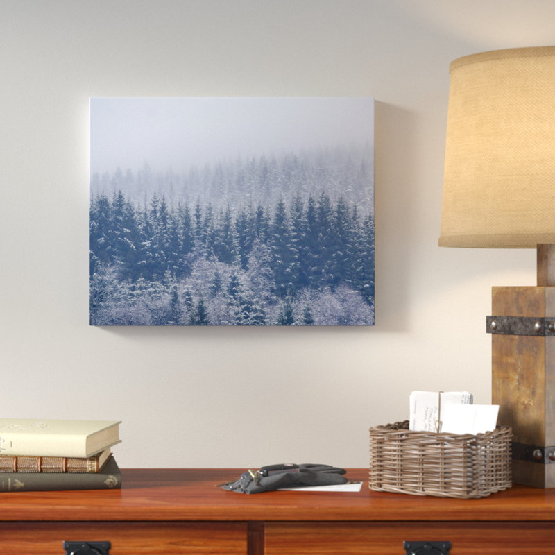 « frozen trees », reproduction de photo sur toile enroulée, 20 po x 30 p