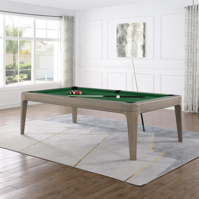 Playcraft Boca 8' Slate Pool Table with Professional Installation Included, Academy Blue, Dining Top Included