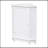 White Bathroom Cabinet Triangle Corner Storage Cabinet With Adjustable Shelf Modern Style MDF Board-1505530575