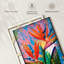«Vibrant Bird of Paradise», reproduction sur toile tendue-1310802280