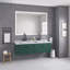 Miroir de salle de bain à DEL de 84 po x 48 po avec avant et rétroéclairage, grands miroirs muraux à intensité variable avec mémoire de forme