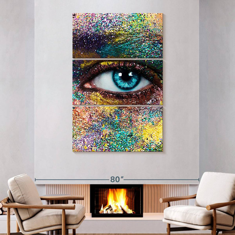 Shuttleworth Creative Glitter Makeup, 74" H x 48" W