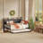 Daybed With Trundle Day Bed With Upholstered Headboard And Charging Station-116928404-116928405