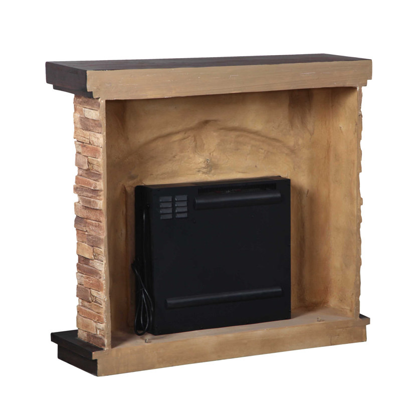 Troy 45'' W Electric Fireplace, Tan