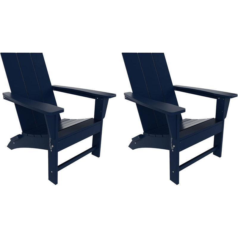 Chaise Adirondack pliante Hdpe, Bleu