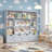 49.4" W Kids Bookcase with 4 Removable Drawers, Cube Organizer-1598436971