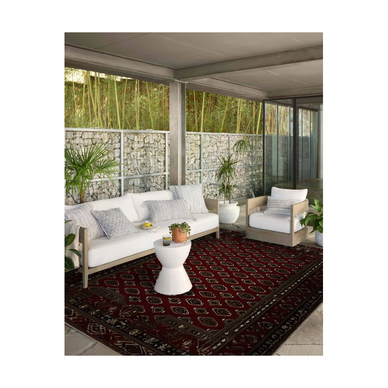 Tapis lavable à la machine Vintage, Carré 3 pi 3 po 