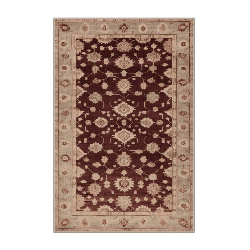 Tapis brun lavable à la machine, Tapis de couloir 2 pi x 4 pi