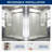 56“-60” W x 76“ H Single Sliding Frameless Shower Door Soft-Close with 3/8" (10mm) Explosion-Proof Tampered Glass, Buffer Function-108742869