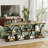3-Tier Industrial Entryway Table with Oval-Shaped Metal Frame & Adjustable Feet, 39" Sofa Console Table-109239910