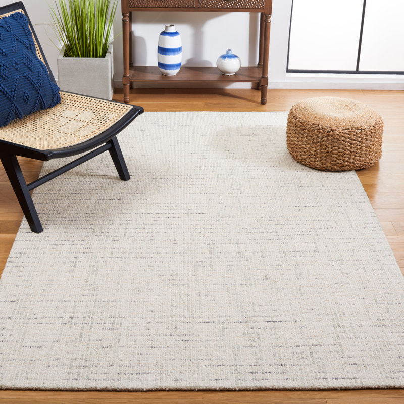 Rheuben Striped Wool Hand Tufted Area Rug, Rectangle 183 x 274 cm
