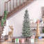Arbre de Noël artificiel pin enneigé 6 pi-1883506291