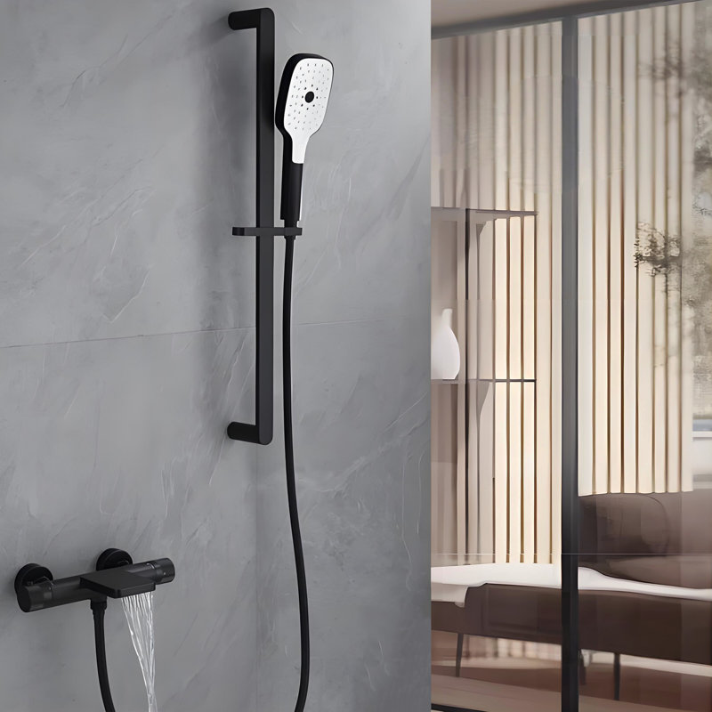 Robinet de baignoire et douche thermostatique avec valve brute