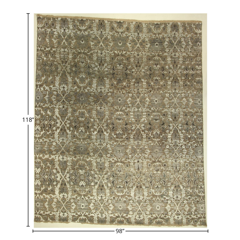 Hand Knotted Floral Rug