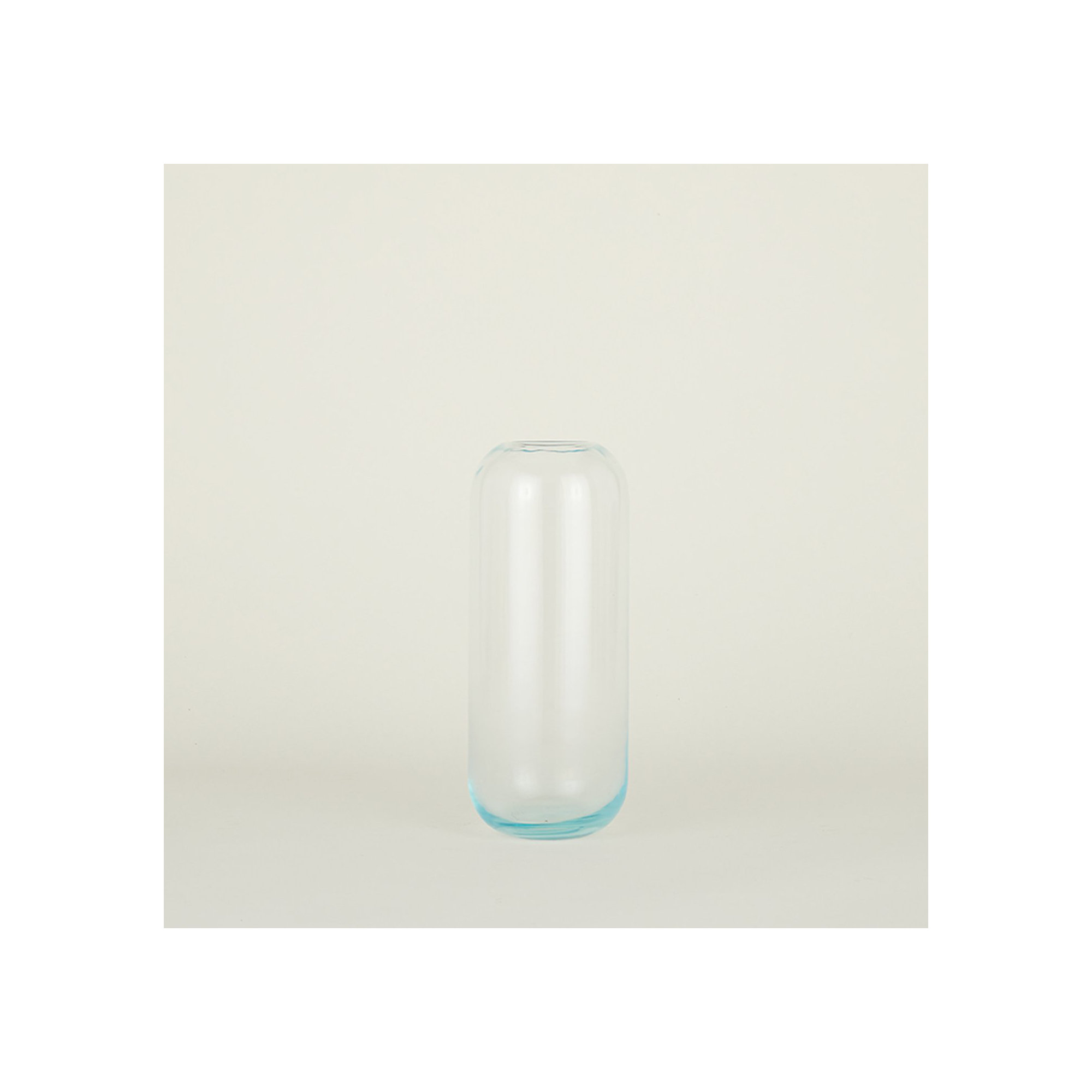 Aurora Handmade Glass Table Vase, Sky, 12.5" H x 5" W x 5" D