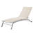 Cand 77.5" Long Metal Reclining Armless Single Chaise Lounge with PVC-coated polyester Sling Seat and Wheels-326051842-326051841
