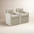 Alayaa Performance Upholstered Armchair with Casters-99840899