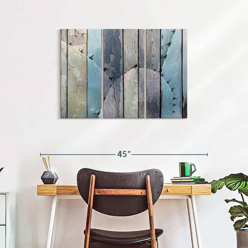 " Rustic Cactus " 3 - Pieces, 24" H x 38" W x 1.25" D