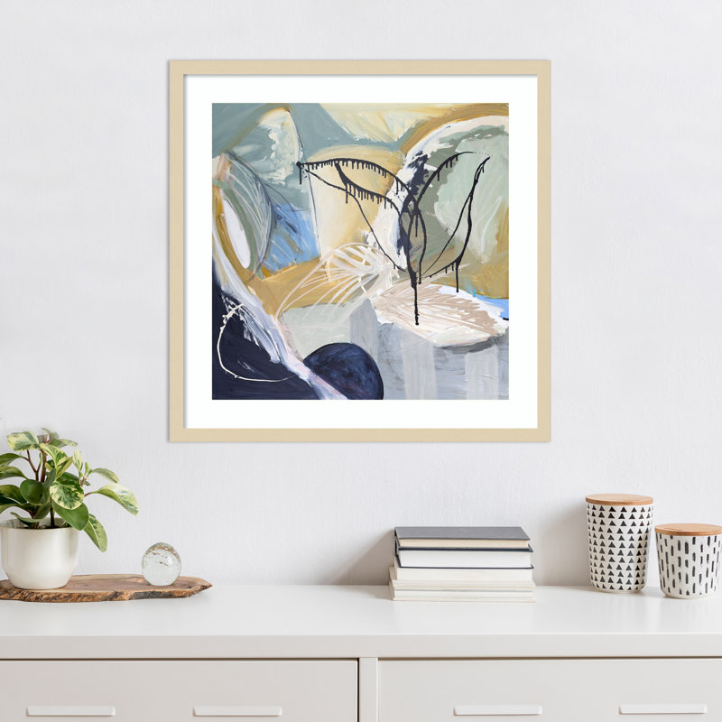 «Whispers of Abstract Realms» par Daph Haus, impression sur bois encadrée, H 25 po x l 25 po