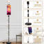 Lampe sur pied lotus rose mauve clair flottant clair étincelant mauve moderne lampe sur pied avec télécommande interrupteur au pied ampoule abat-jour grand lampadaire pour salon chambre bureau